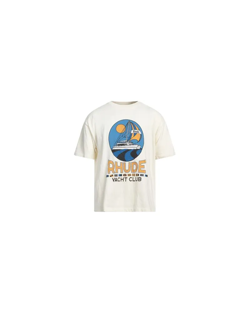 RHUDE TOPS - T-shirtsauf YOOX.COM Cremeweiß