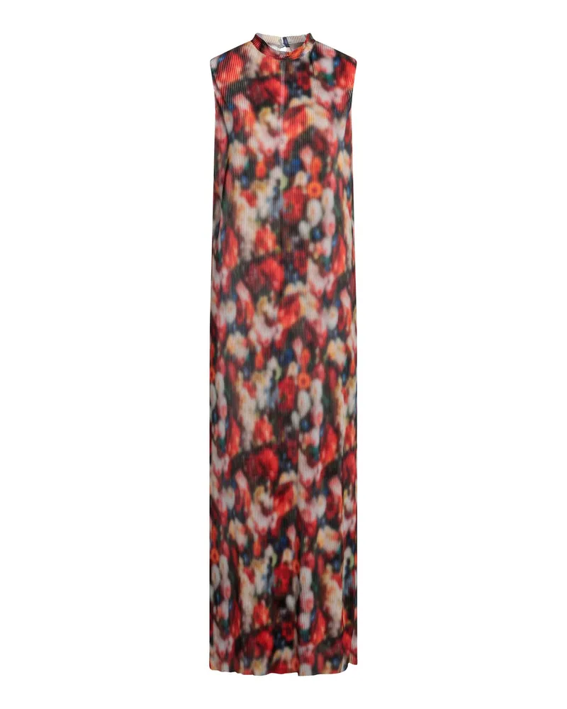 Frankie Morello Maxi-Kleid Rostrot