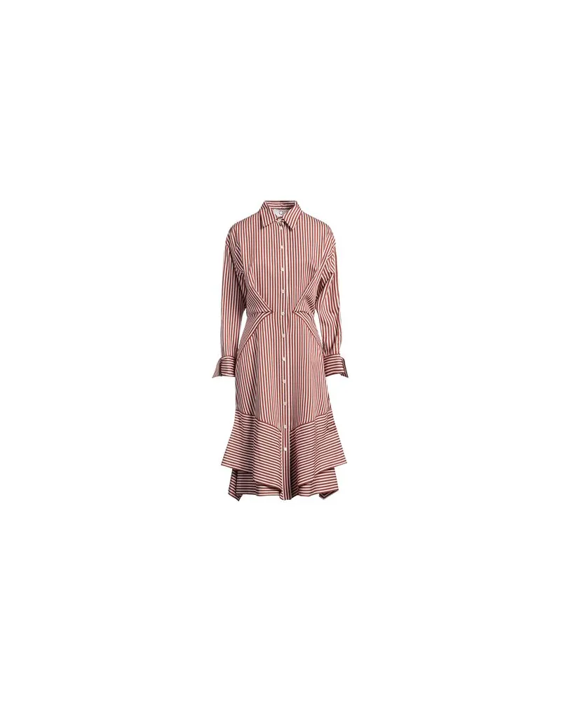 Mantù KLEIDER - Midi-Kleiderauf YOOX.COM Schokobraun