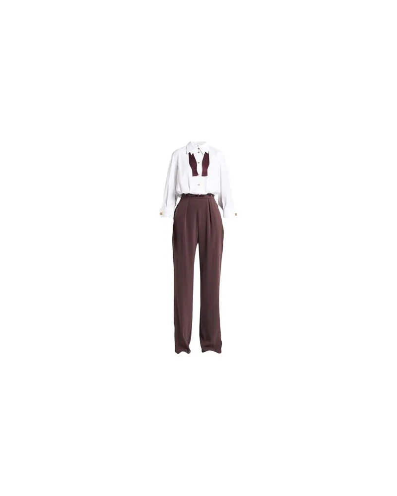 Elisabetta Franchi OVERALLS - Jumpsuitsauf YOOX.COM Weiß