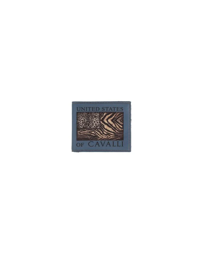 Roberto Cavalli Kleinlederwaren - Brieftaschenauf YOOX.COM Taubenblau