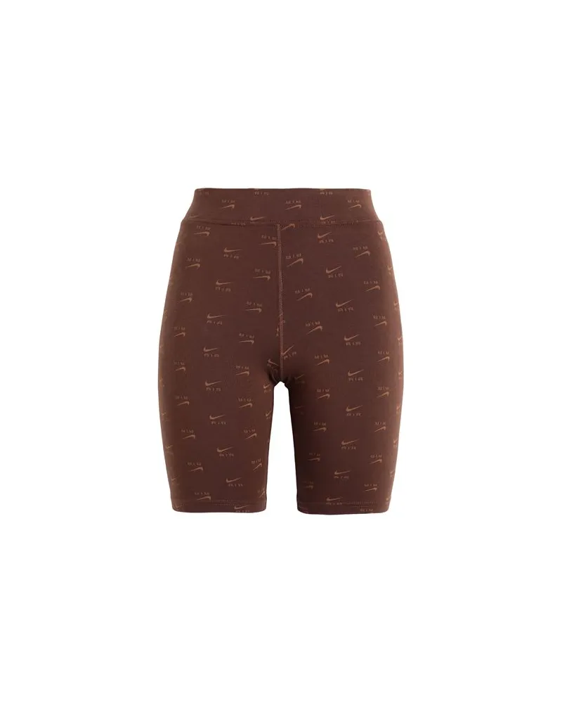 Nike Air Women's High-Waisted Bike Shorts   - Nike Air Women's High-Waisted Bike Shorts - HOSEN & RÖCKE - Leggingsauf YOOX.COM Braun