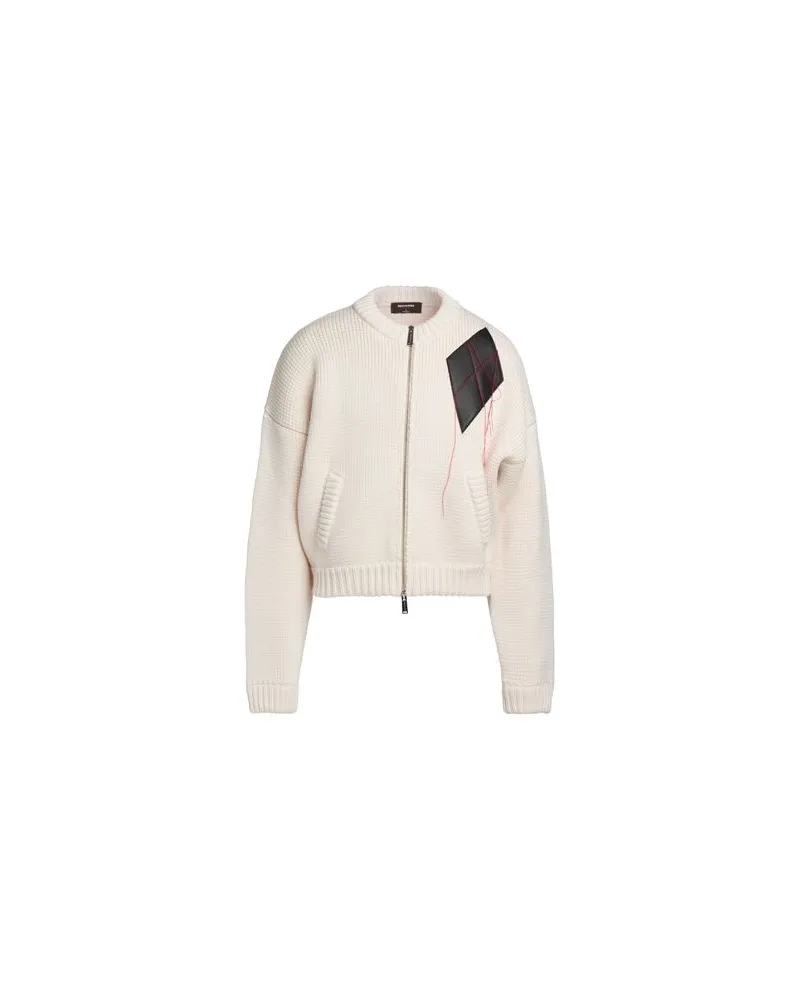 Dsquared2 STRICKWAREN - Strickjackenauf YOOX.COM Cremeweiß
