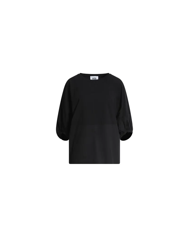 Alpha Studio TOPS - T-shirtsauf YOOX.COM Schwarz