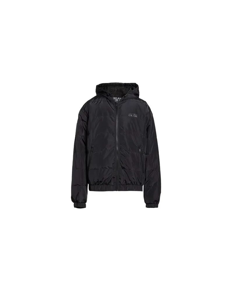 Versace Jeans JACKEN & MÄNTEL - Pufferjacken & Daunenjackenauf YOOX.COM Schwarz
