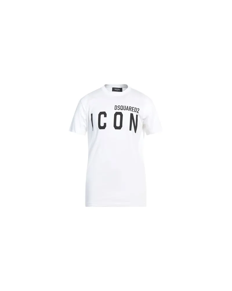 Dsquared2 ICON - TOPS - T-shirtsauf YOOX.COM Cremeweiß