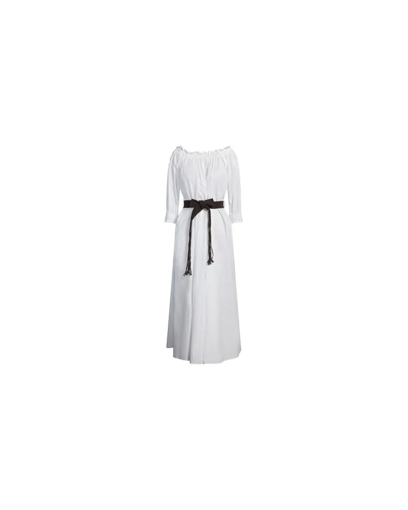 P.A.R.O.S.H. P.A.R.O H. - KLEIDER - Maxi-Kleiderauf YOOX.COM Weiß