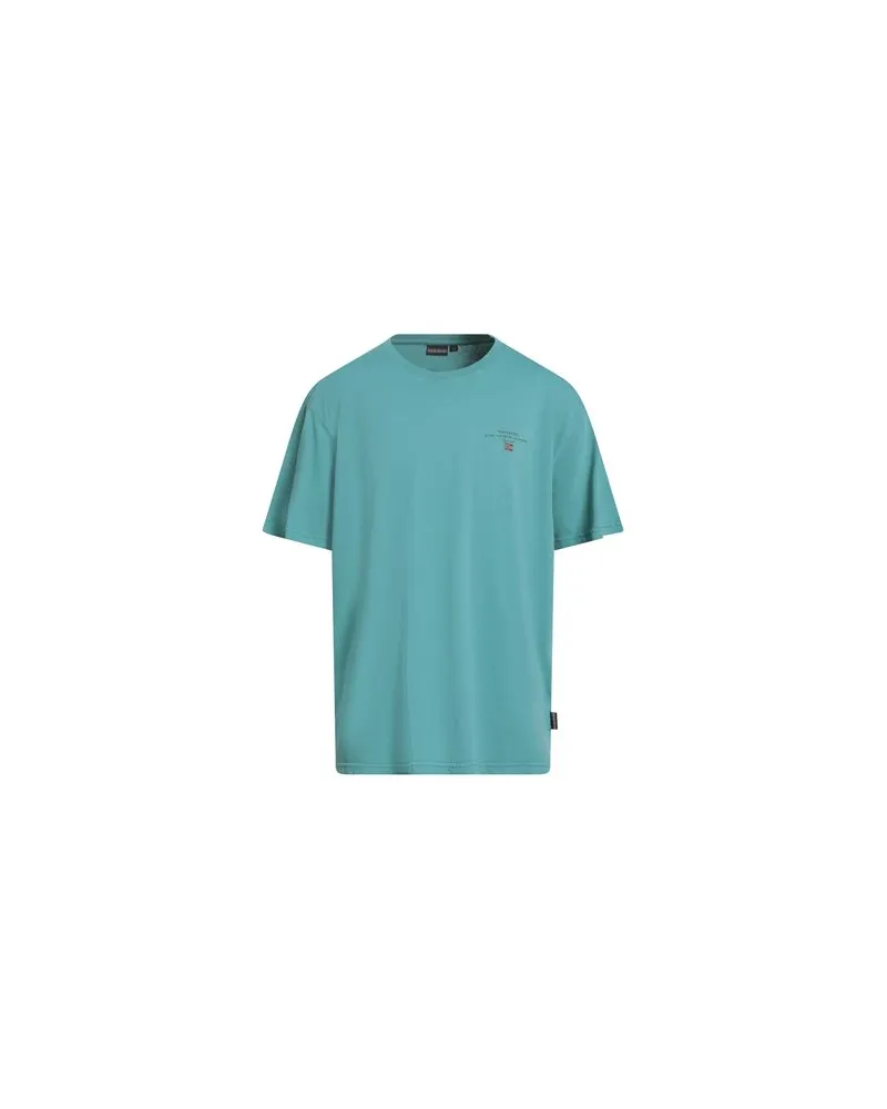 Napapijri TOPS - T-shirtsauf YOOX.COM Tūrkis
