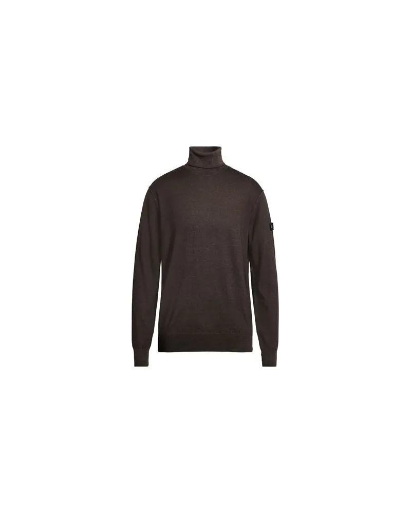 Peuterey STRICKWAREN - Rollkragenpulloverauf YOOX.COM Dunkelbraun