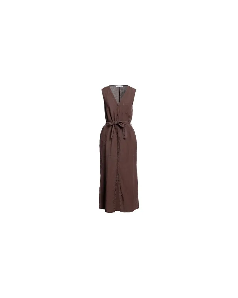 Caractère KLEIDER - Midi-Kleiderauf YOOX.COM Braun