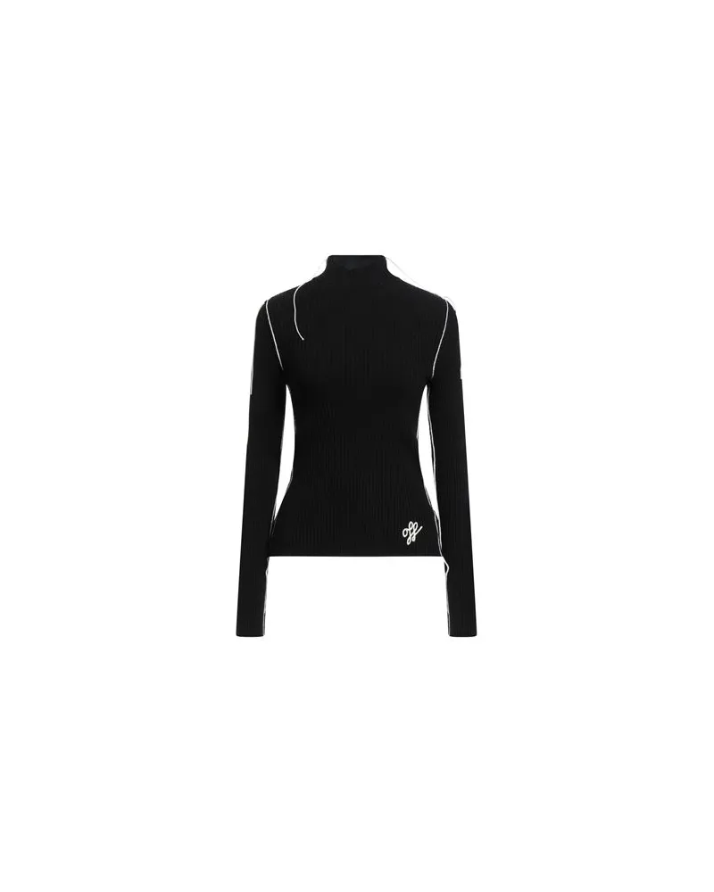 OFF-WHITE STRICKWAREN - Rollkragenpulloverauf YOOX.COM Schwarz