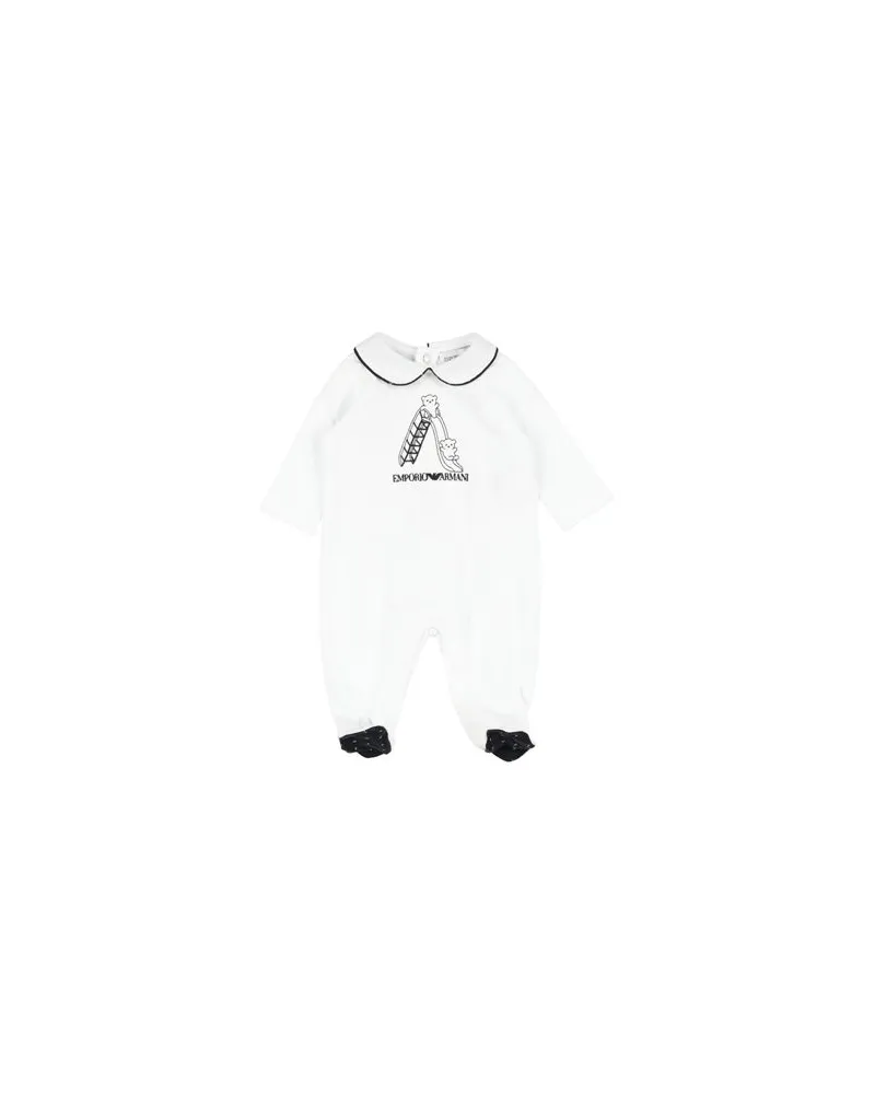 Emporio Armani NEUGEBORENE - Babystrampler & -Latzhoseauf YOOX.COM Weiß