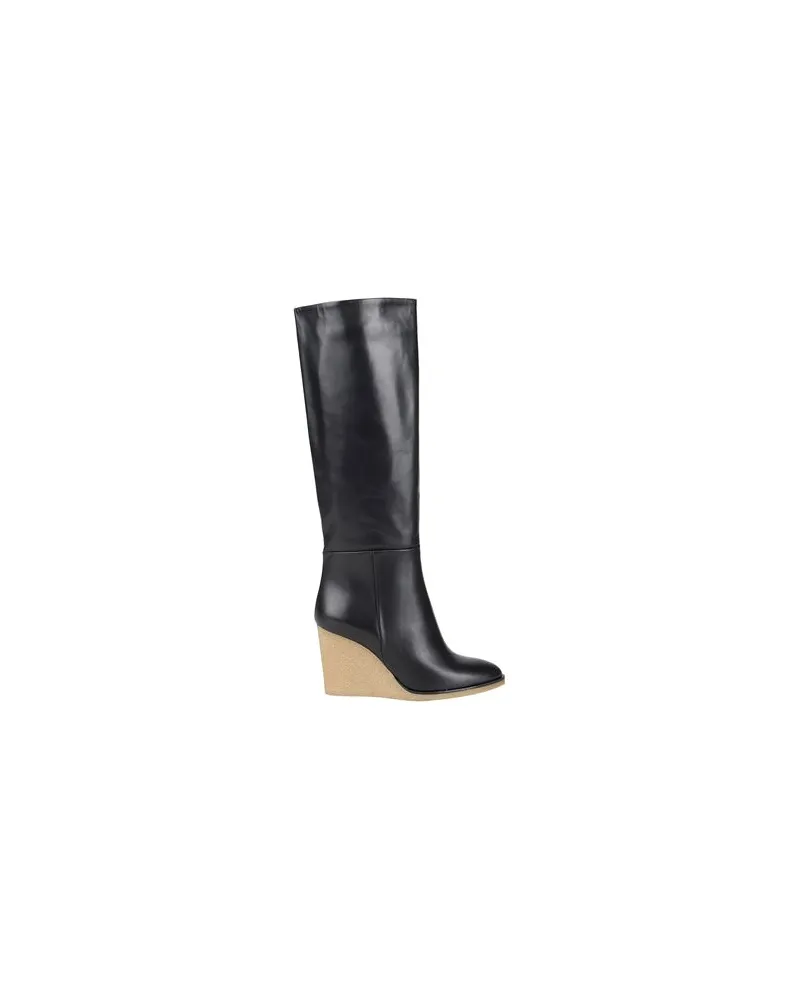 8 by Yoox SPLITLEATHER ROUND-TOE HIGH BOOT  - SCHUHE - Stiefelauf YOOX.COM Schwarz