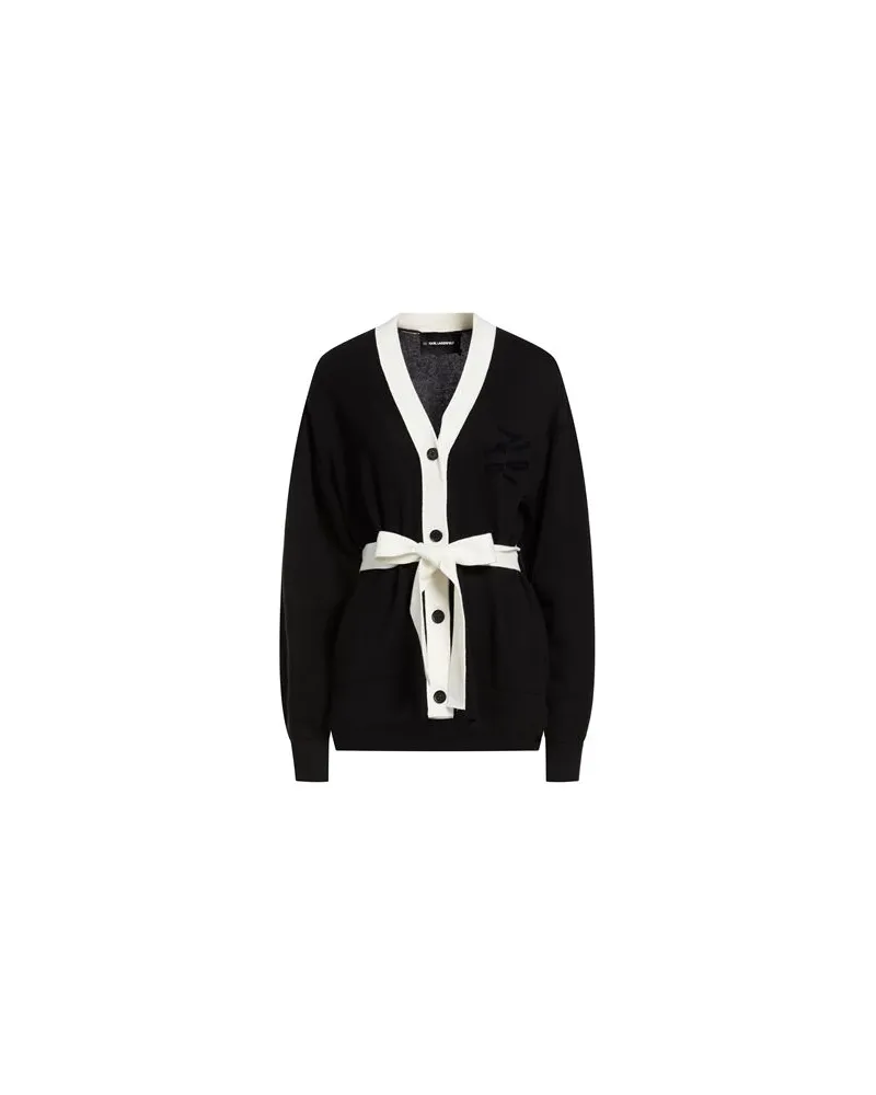 Karl Lagerfeld STRICKWAREN - Strickjackenauf YOOX.COM Schwarz