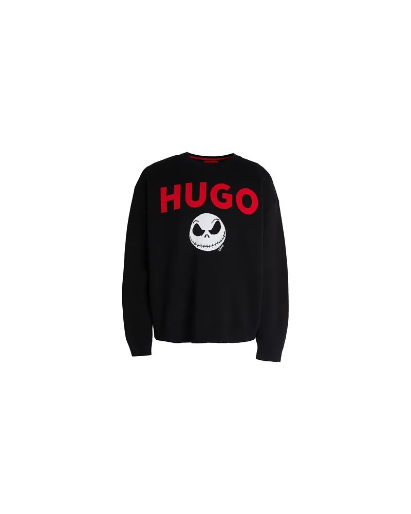 HUGO BOSS X DISNEY THE NIGHTMARE BEFORE CHRISTMAS   - STRICKWAREN - Pulloverauf YOOX.COM Schwarz