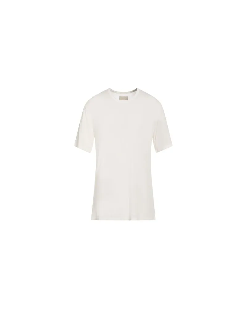 Officine Generale TOPS - T-shirtsauf YOOX.COM Cremeweiß