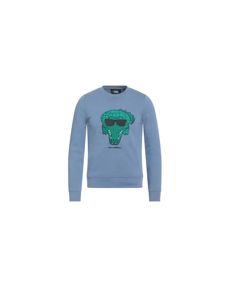 Karl Lagerfeld TOPS - Sweatshirtsauf YOOX.COM Taubenblau