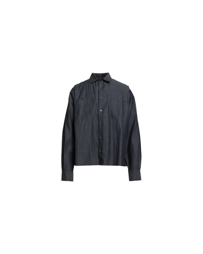 Fall Winter Spring Summer TOPS - Jeanshemdenauf YOOX.COM Blau