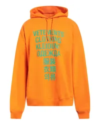 VETEMENTS Sweatshirt Orange