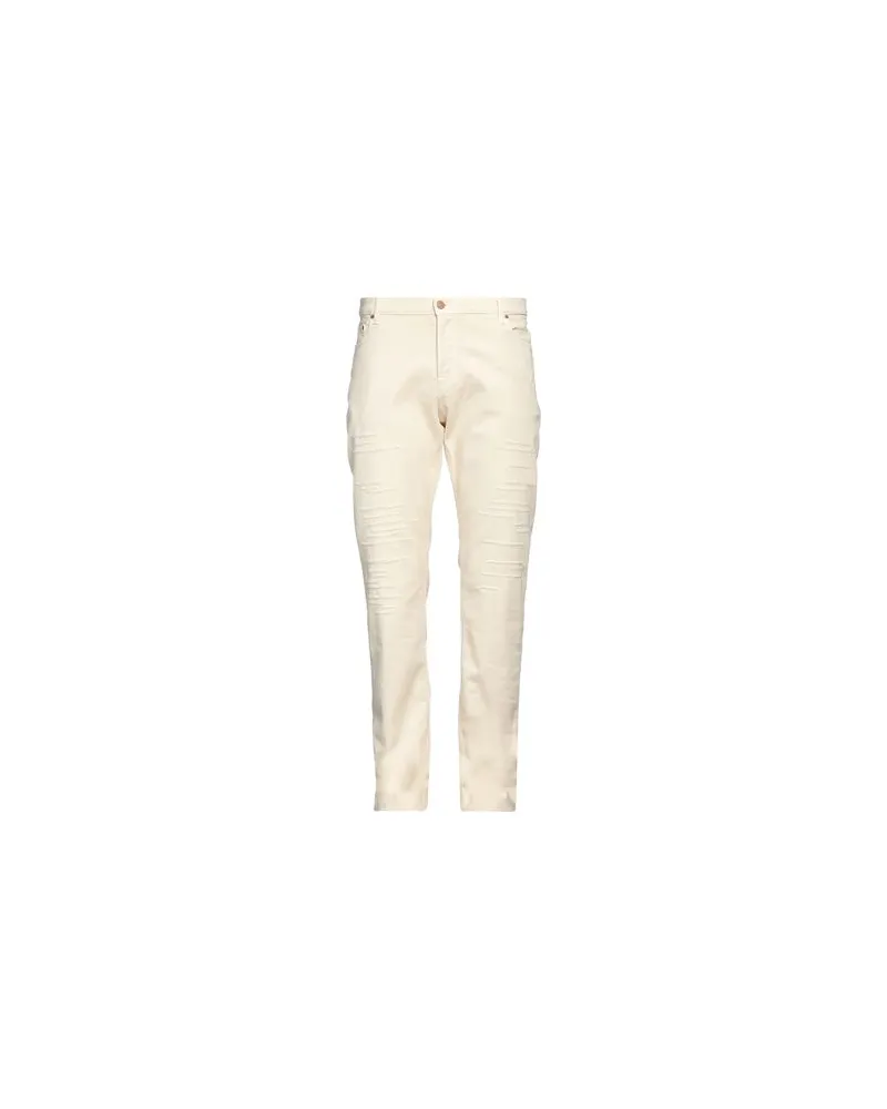 Daniele Alessandrini HOSEN & RÖCKE - Jeanshosenauf YOOX.COM Cremeweiß