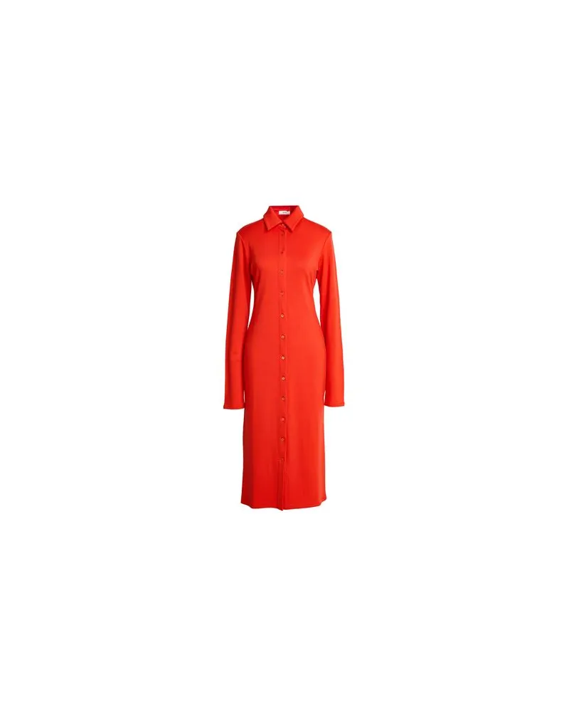 Rier KLEIDER - Midi-Kleiderauf YOOX.COM Tomatenrot