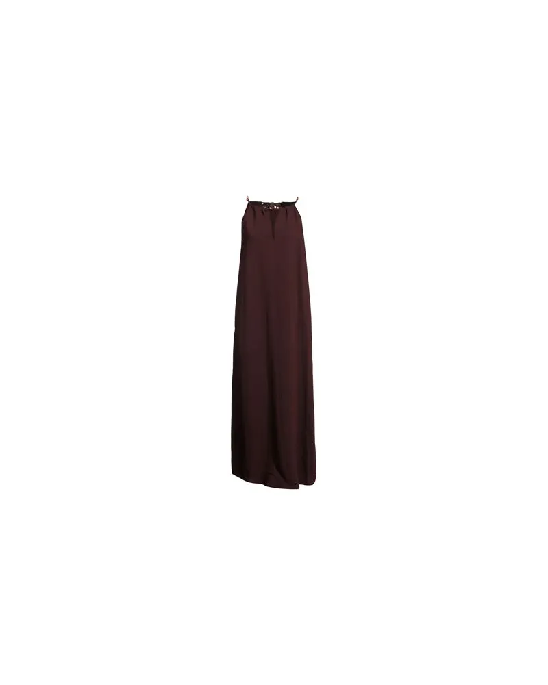 ALYSI KLEIDER - Maxi-Kleiderauf YOOX.COM Schokobraun