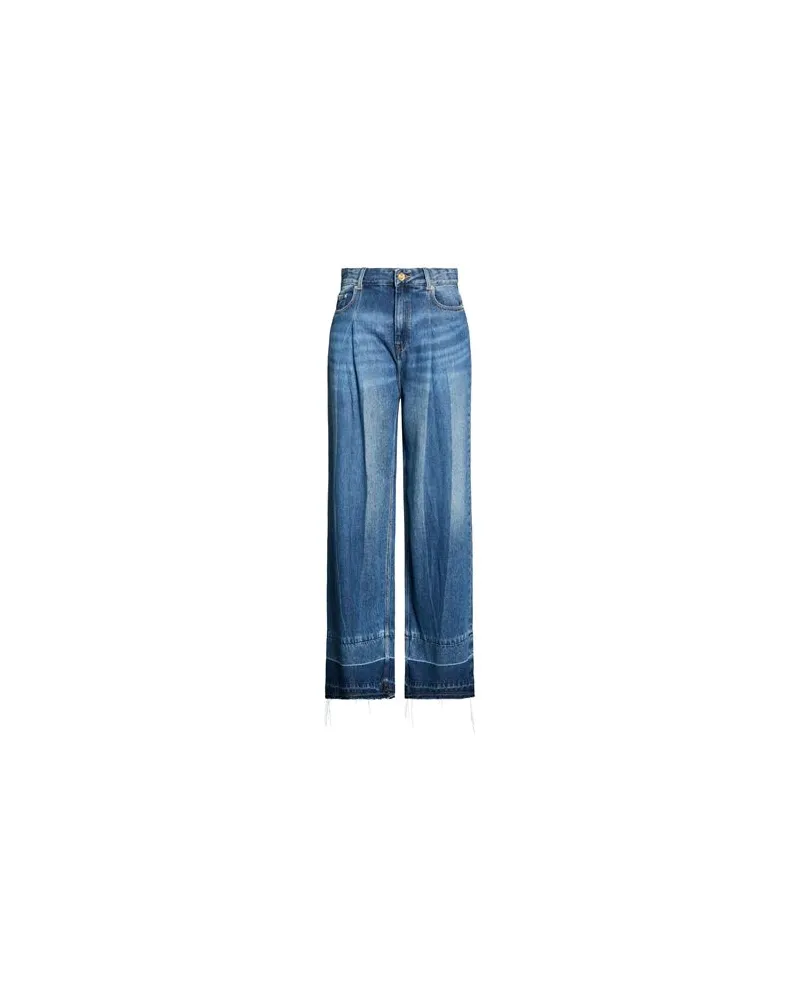 Ganni HOSEN & RÖCKE - Jeanshosenauf YOOX.COM Blau