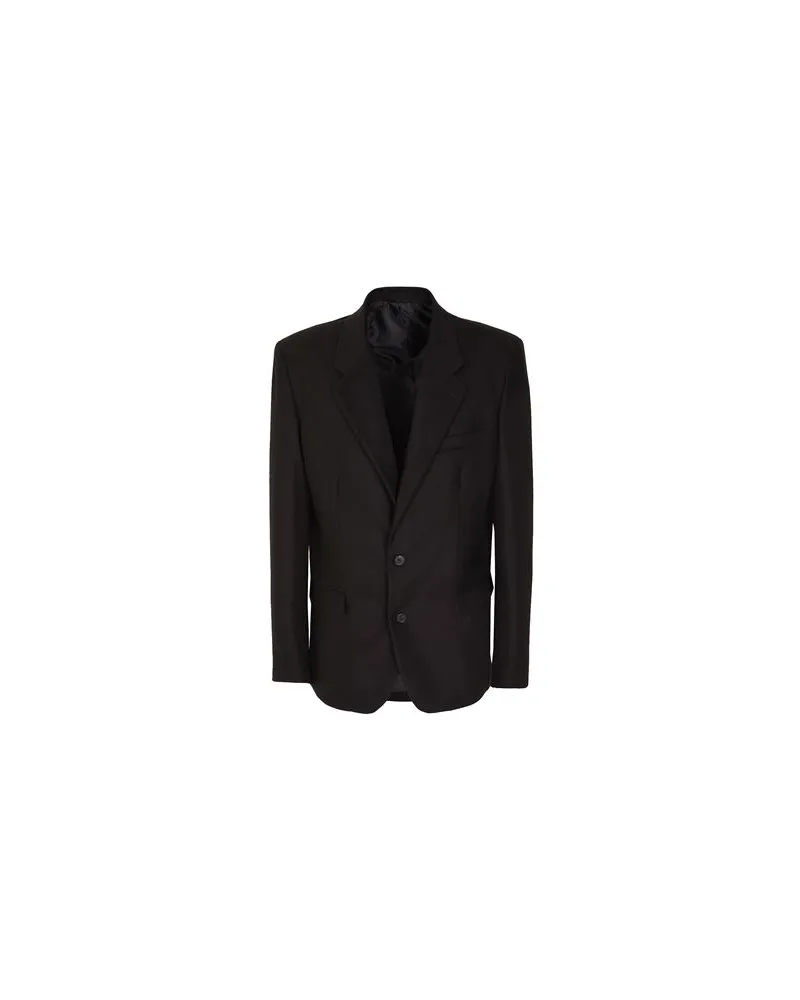 8 by Yoox SINGLE-BREASTED BOXY BLAZER  - ANZÜGE und CO-ORDS - Blazersauf YOOX.COM Schwarz