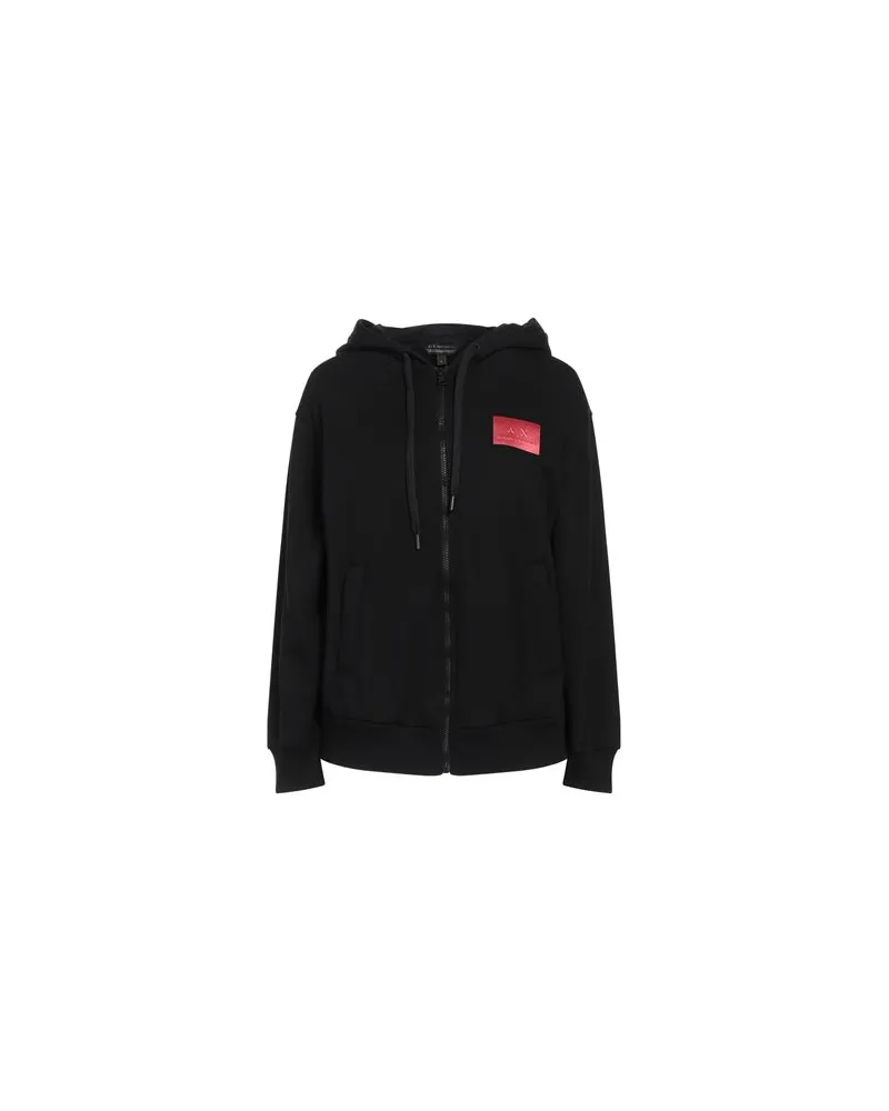 Armani Exchange TOPS - Sweatshirtsauf YOOX.COM Schwarz