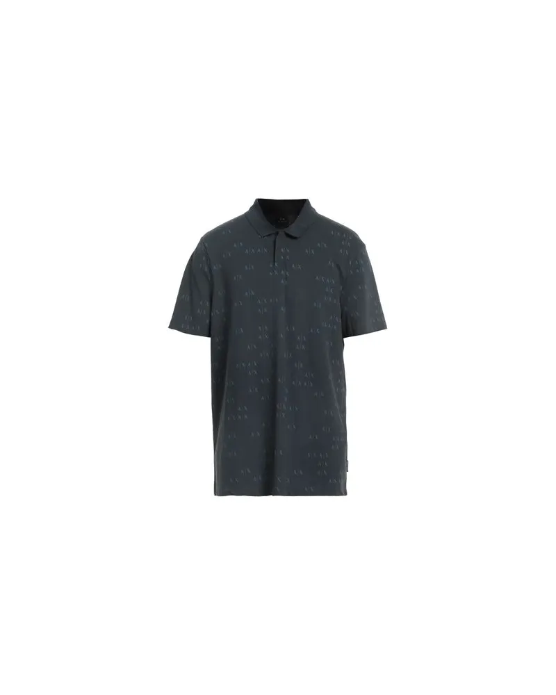 Armani Exchange TOPS - Poloshirtsauf YOOX.COM Marineblau