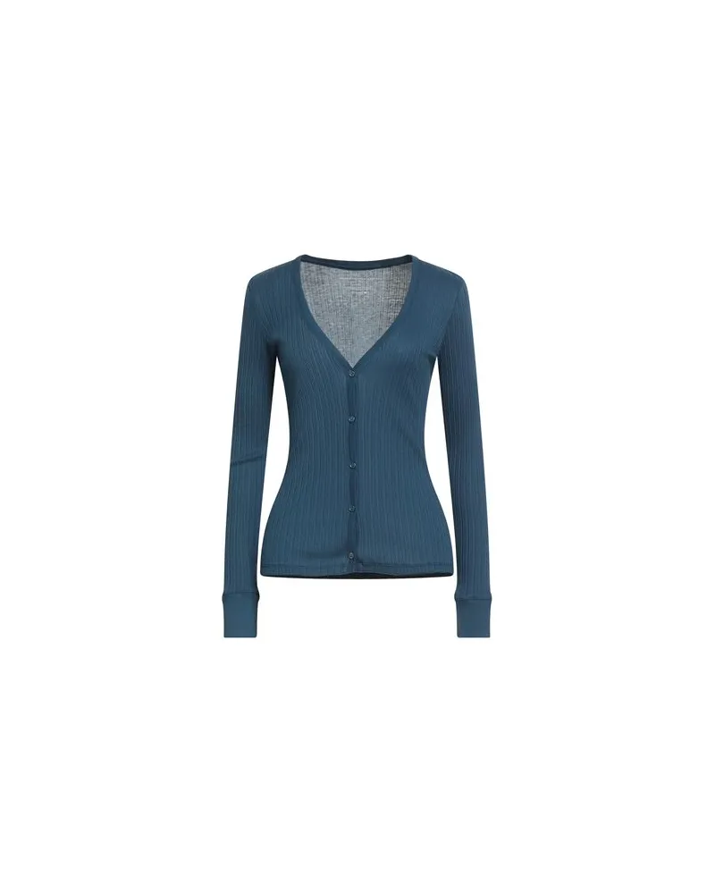 Majestic STRICKWAREN - Strickjackenauf YOOX.COM Blau