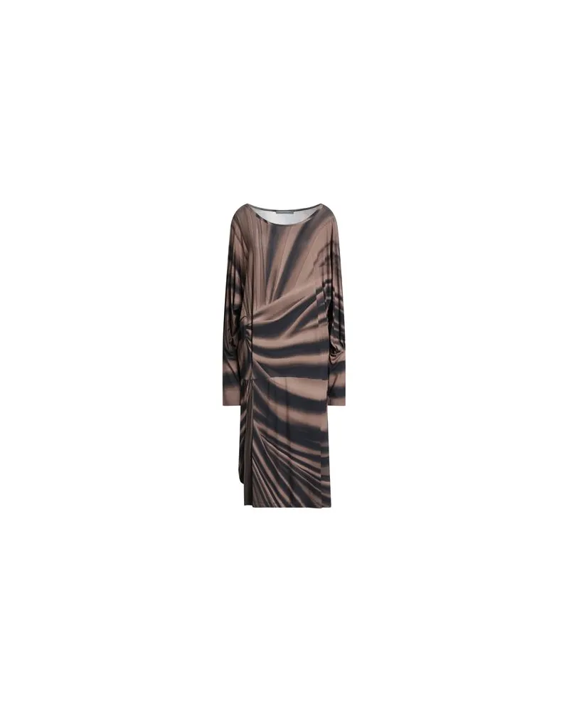 Alberta Ferretti KLEIDER - Midi-Kleiderauf YOOX.COM Braun