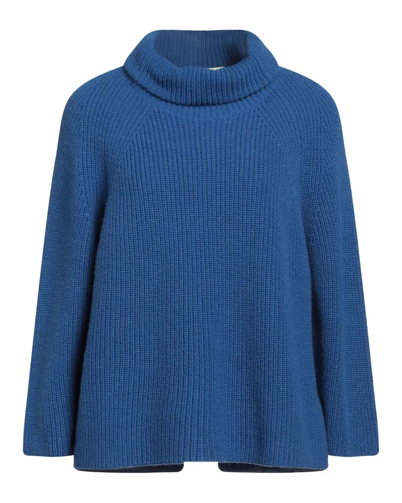 Bruno Manetti Rollkragenpullover Blau