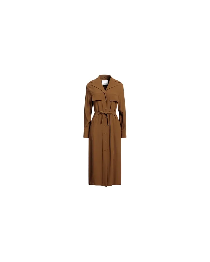 Erika Cavallini KLEIDER - Midi-Kleiderauf YOOX.COM Braun