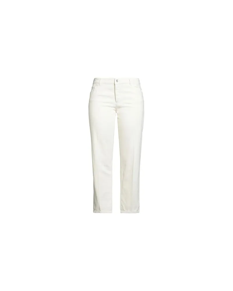 Emporio Armani HOSEN & RÖCKE - Jeanshosenauf YOOX.COM Cremeweiß