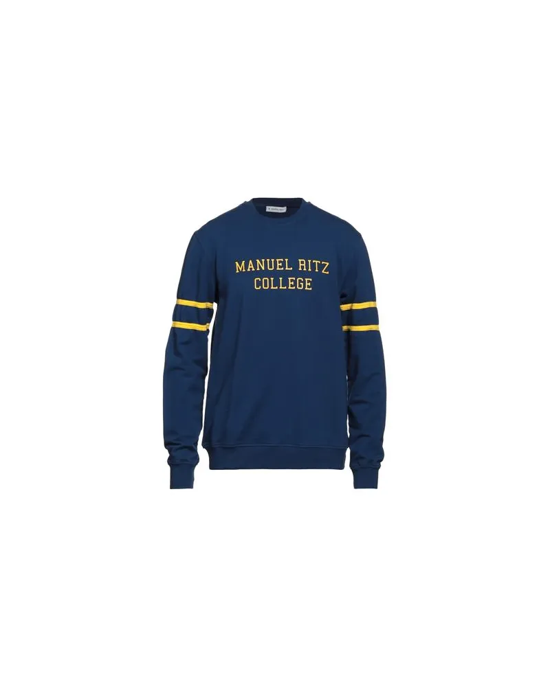 Manuel Ritz TOPS - Sweatshirtsauf YOOX.COM Blau