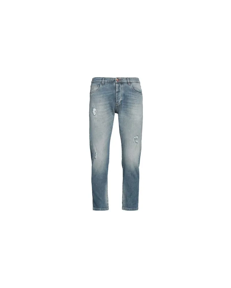OFFICINA 36 HOSEN & RÖCKE - Jeanshosenauf YOOX.COM Blau