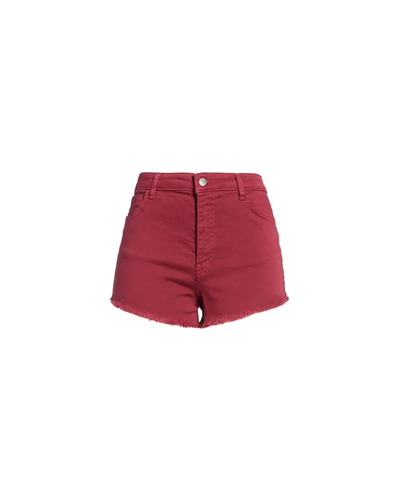 KONTATTO HOSEN & RÖCKE - Jeansshortsauf YOOX.COM Bordeaux