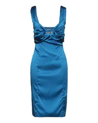 Roberto Cavalli Midi-Kleid Azurblau