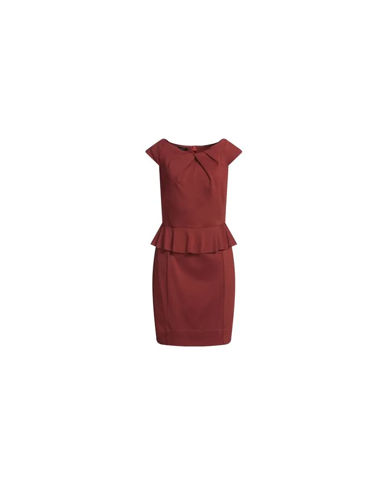 Hanita KLEIDER - Mini-Kleiderauf YOOX.COM Rostrot