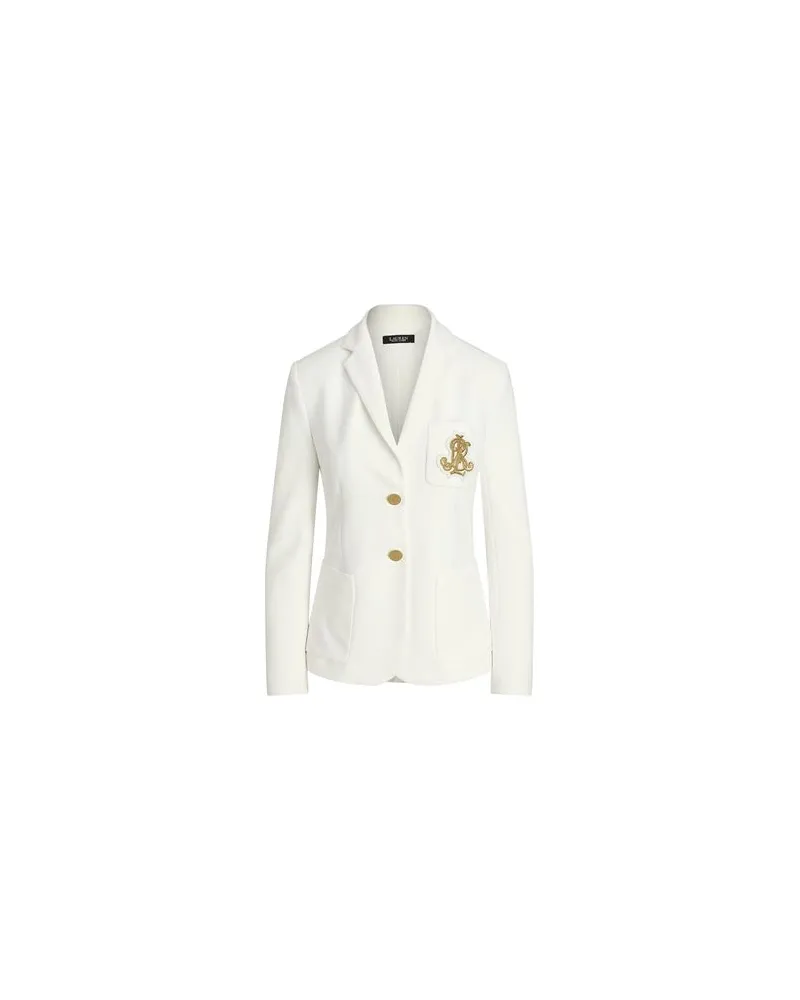 Ralph Lauren PATCH JACQUARD BLAZER  - ANZÜGE und CO-ORDS - Blazersauf YOOX.COM Weiß