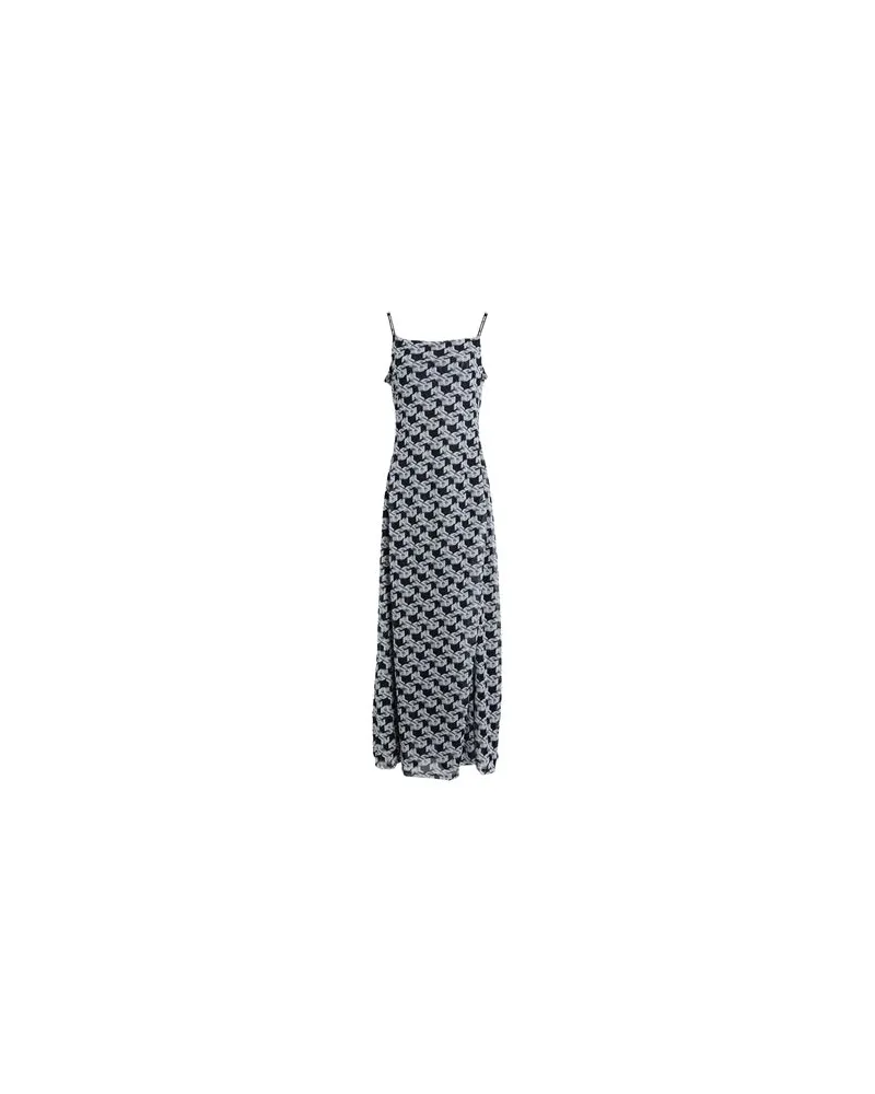 Karl Lagerfeld KLJ SLIP MAXI AOP MESH DRESS  - KLEIDER - Maxi-Kleiderauf YOOX.COM Schwarz
