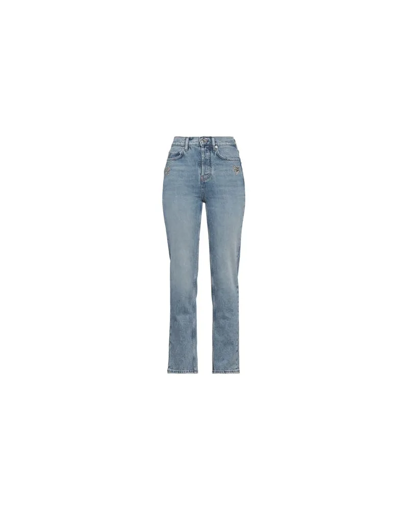 Maje HOSEN & RÖCKE - Jeanshosenauf YOOX.COM Blau
