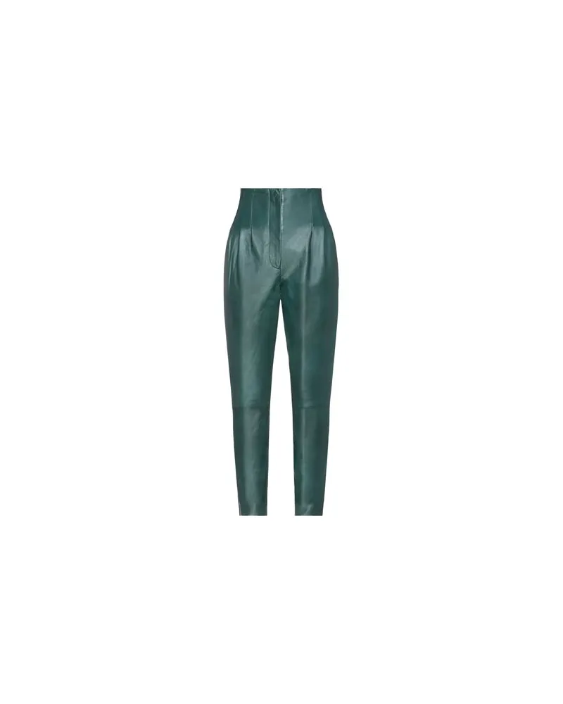 Alberta Ferretti HOSEN & RÖCKE - Hosenauf YOOX.COM Dunkelgrün