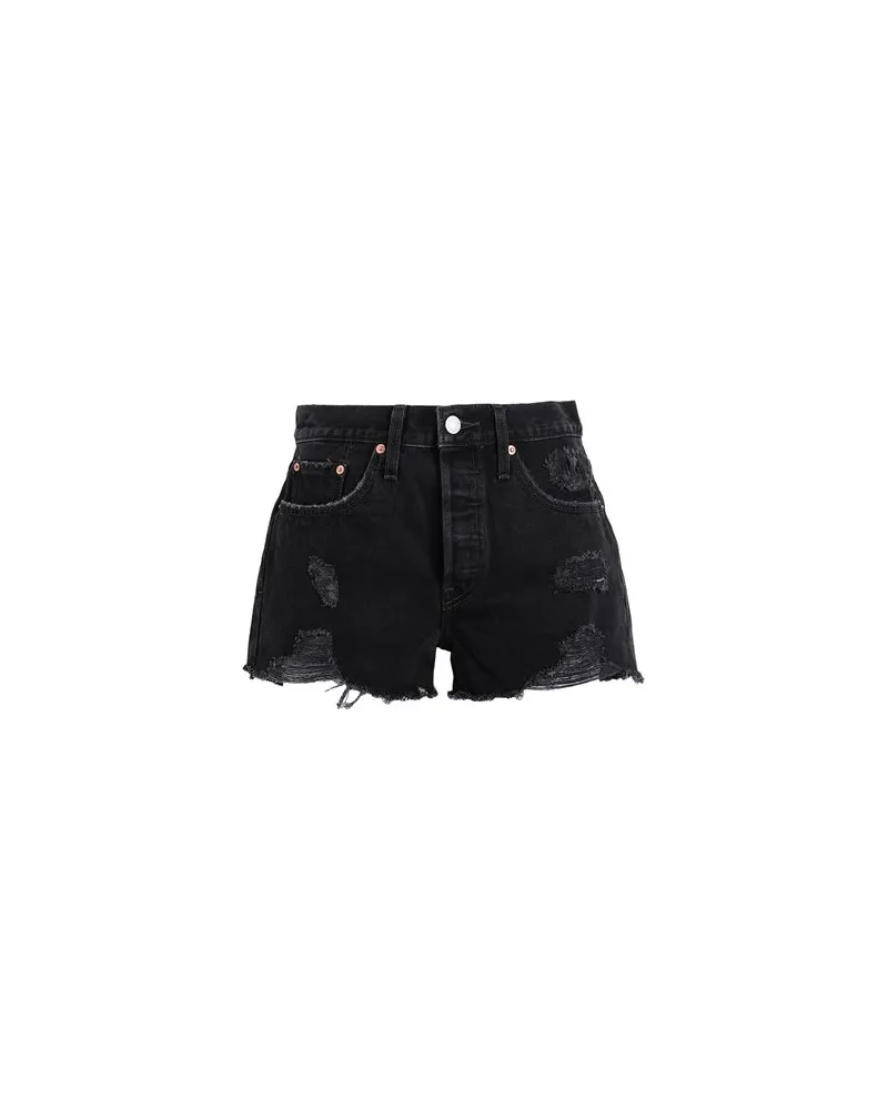 Levi's 501® ORIGINAL SHORT  - HOSEN & RÖCKE - Jeansshortsauf YOOX.COM Schwarz