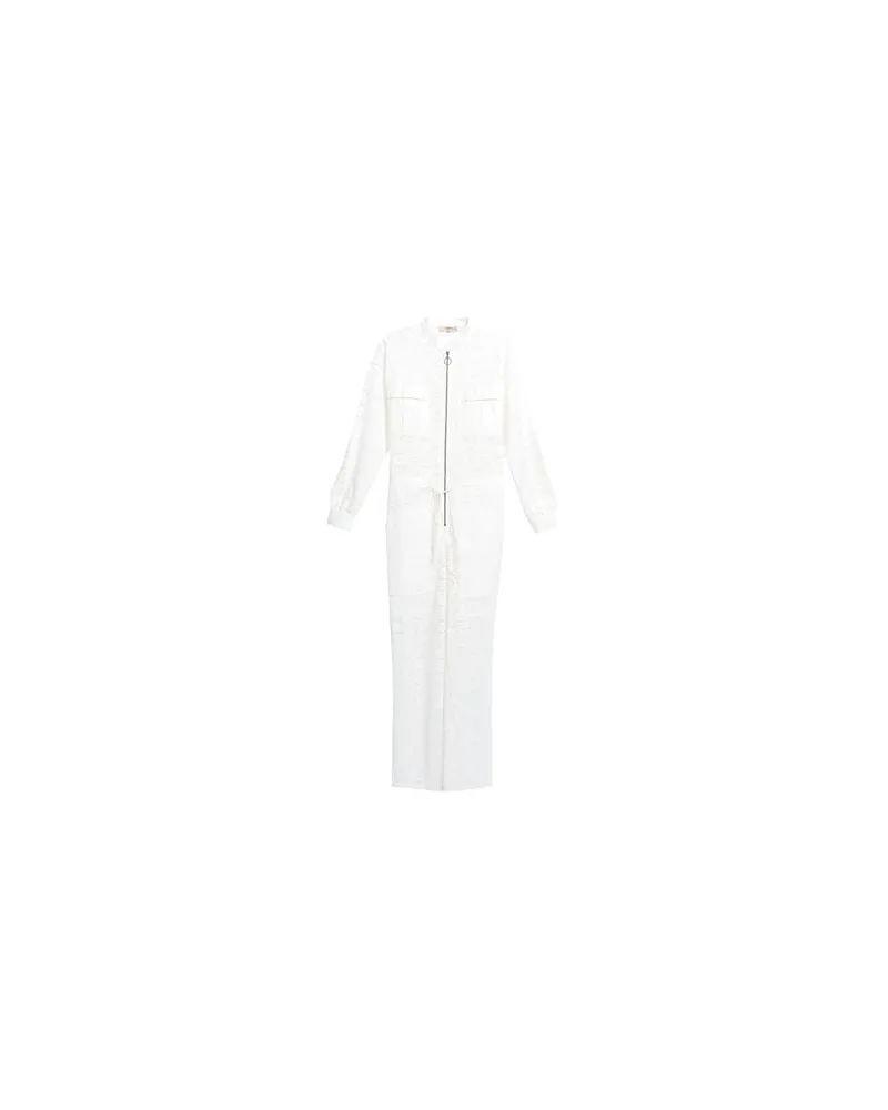 Twin-Set OVERALLS - Jumpsuitsauf YOOX.COM Elfenbein