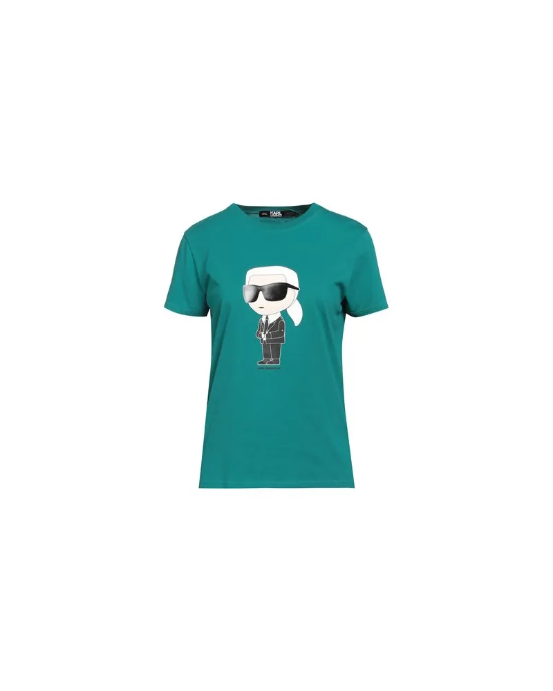 Karl Lagerfeld IKONIK 2.0 KARL T-SHIRT  - TOPS - T-shirtsauf YOOX.COM Aquamarin