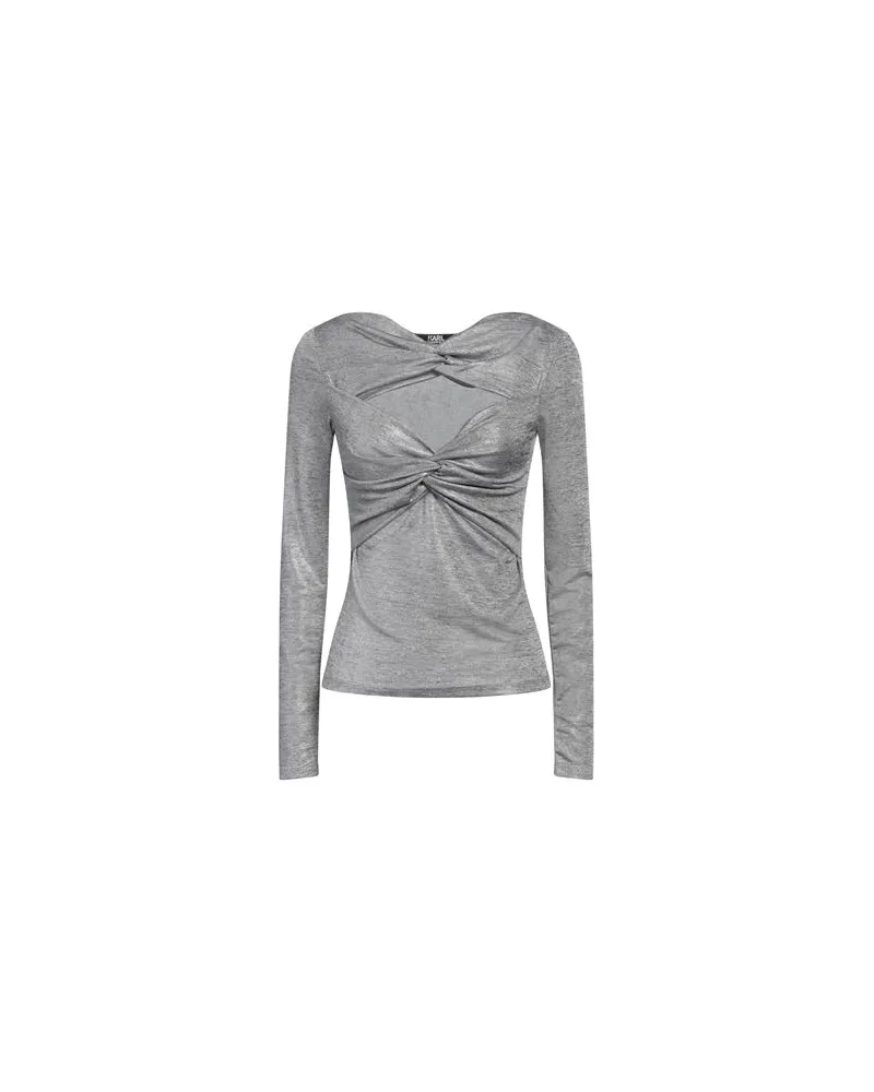 Karl Lagerfeld TOPS - T-shirtsauf YOOX.COM Hellgrau