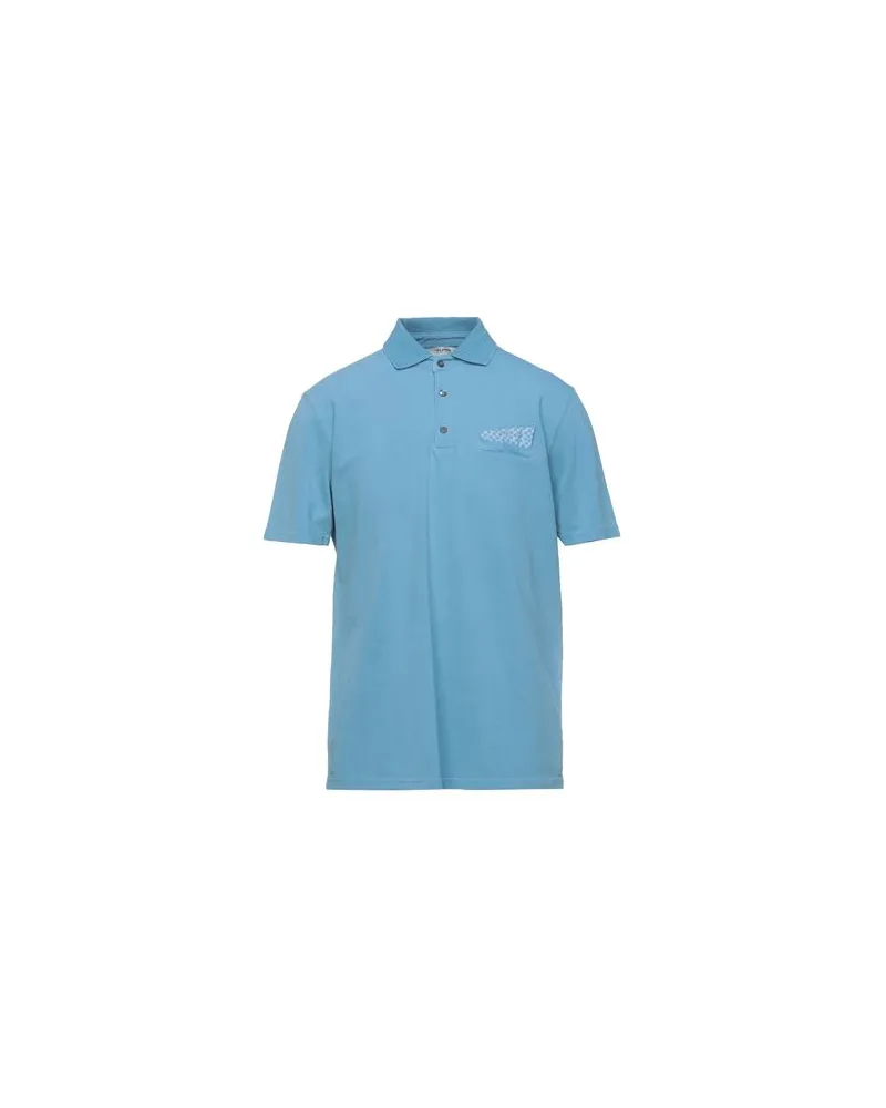 Alpha Studio TOPS - Poloshirtsauf YOOX.COM Himmelblau