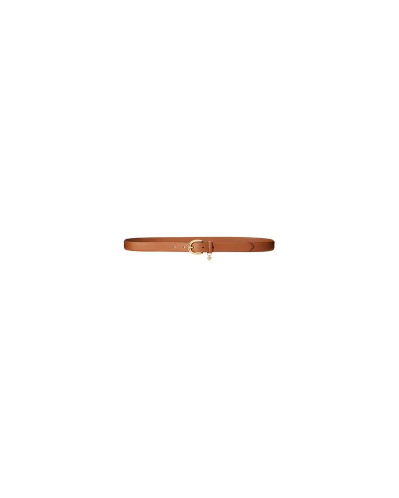 Ralph Lauren CHARM SAFFIANO LEATHER BELT   - Kleinlederwaren - Gürtelauf YOOX.COM Lederfarben